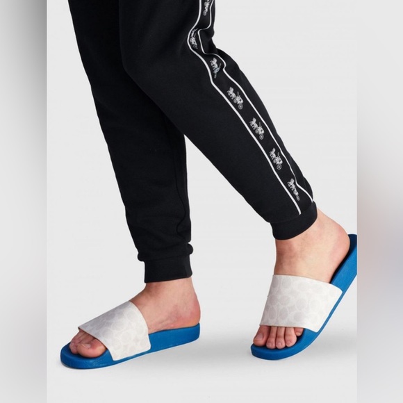 NWT Coach Signature Canvas Monogram Printed Slide Sandals - Picture 4 of 4